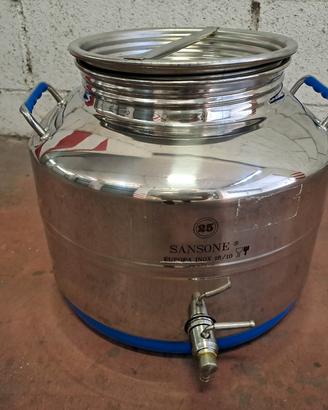 sansone 25 lt acciaio inox