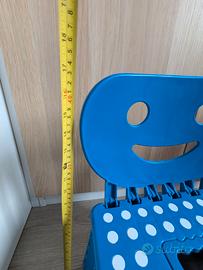 Sediolina sedia giocattolo blu