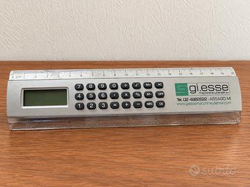 Righello Giesse 20 cm con calcolatrice elettronica