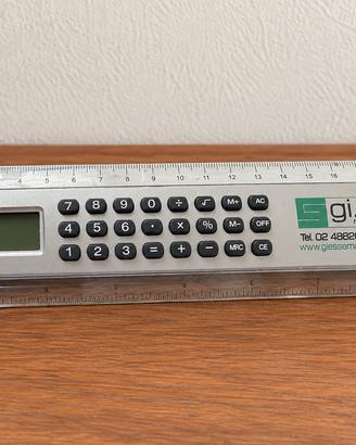Righello Giesse 20 cm con calcolatrice elettronica