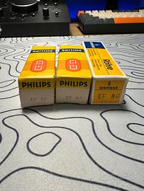 3 valvole EF80 Philips/Siemens mai usate