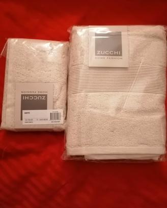 Set Asciugamani Zucchi Beige - Nuovi! 