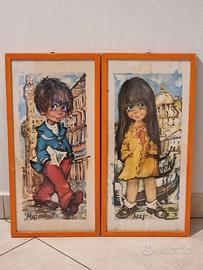 Quadretti cameretta vintage