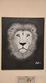 Disegno su tela - Lion