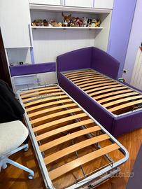 letto singolo sdoppiabile con materassi
