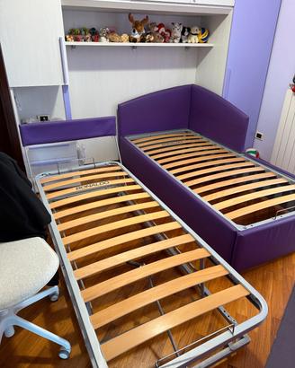 letto singolo sdoppiabile con materassi