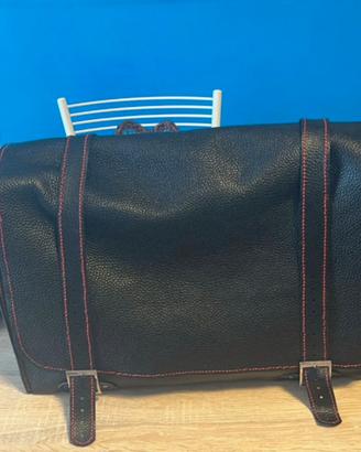 Borsa Custom Biker Pelle Tracolla Bisaccia Moto