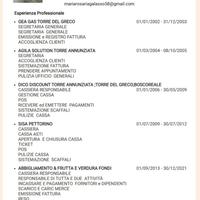 Cassiera supermercato Disponibilità immediata