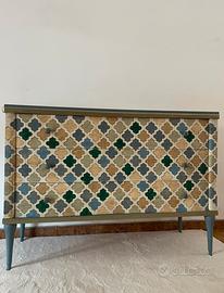 Comó vintage stile arlequin