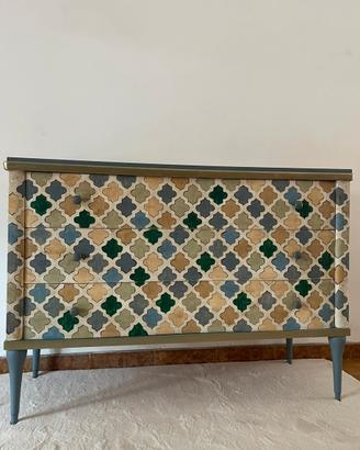 Comó vintage stile arlequin
