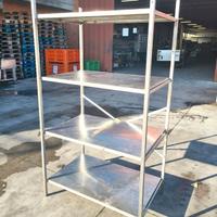 scaffalatura inox completa usata
