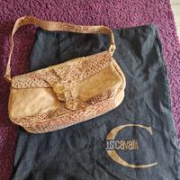 Borsa Just Cavalli in serpente d'acqua come nuova