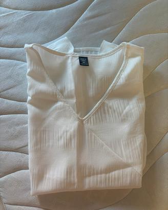 Blusa Donna 4XL Bianca Elegante ,Shein