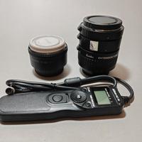 Accessori nikon  duplicarore 1, 7 X tubi e scatto 