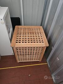 cubo puff legno ikea Hol