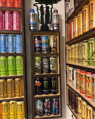 Lattine energy monster vuote per collezionismo