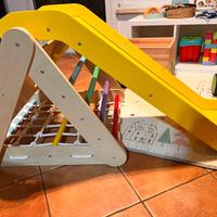Scivolo di legno bambini