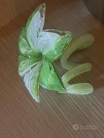 Fiore in vetro artistico stile Murano