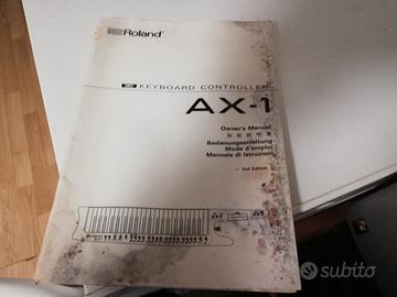 Manuale istruzioni Roland Keyboard AX-1