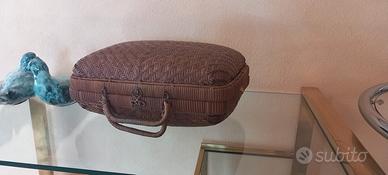 Vintage Borsetta in rattan anni 50/60