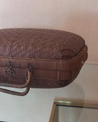 Vintage Borsetta in rattan anni 50/60