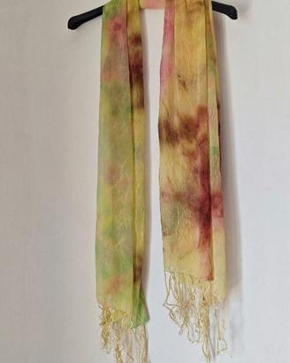 Sciarpa foulard leggero multicolore effetto stropi