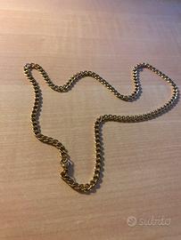 Collana a catena per uomo color oro