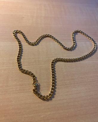 Collana a catena per uomo color oro