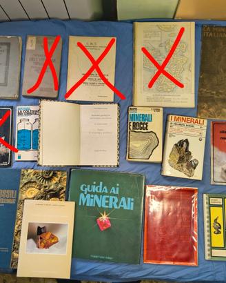 libri mineralogia , rocce e fossili