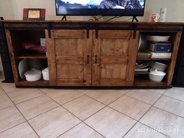 Madia porta TV stile rustico