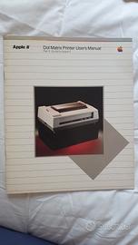 Apple II dot matrix printer user's manual vintage