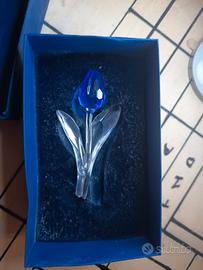 Swarovski Tulipano Blu in Cristallo 2002