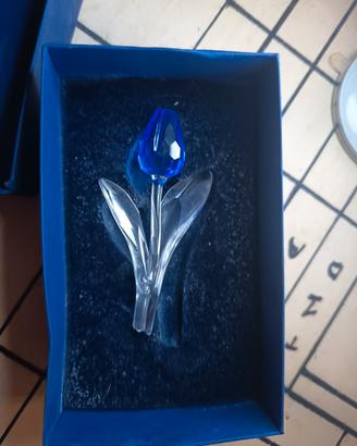 Swarovski Tulipano Blu in Cristallo 2002