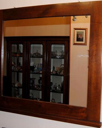 Specchio Cornice Legno Massicio