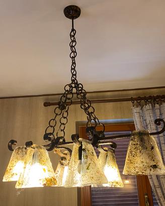 LAMPADARIO DA SALONE RUSTICO