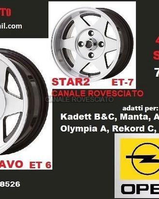 Cerchi RG KBS star 7x 13 4x100 opel renault
