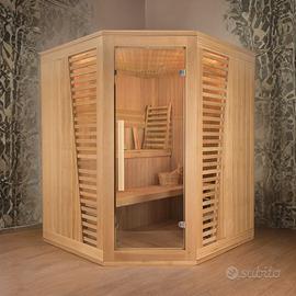 Sauna Finlandese Angolare NUOVA – 160x160x200 cm
