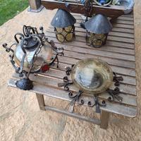 lampadari  in ferro battuto