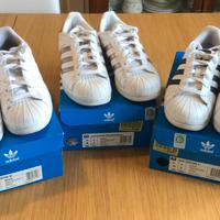 3 paia Adidas Superstar taglia 38