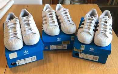 3 paia Adidas Superstar taglia 38