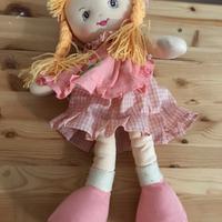 Bambola di stoffa 48 cm di altezza
