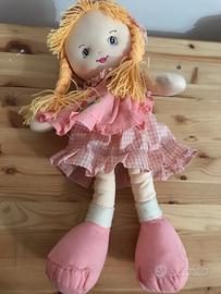 Bambola di stoffa 48 cm di altezza
