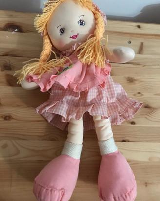 Bambola di stoffa 48 cm di altezza