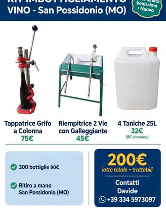 Kit imbottigliamento 