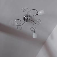 Lampadario Cromo 3 Luci - Design Moderno