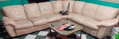 SALOTTO ANGOLARE IN VERA PELLE BY NATUZZI