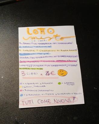 Lotto libri