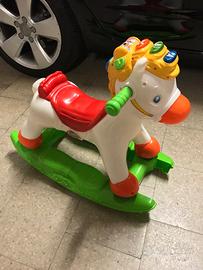 Cavalluccio a dondolo 2in1 luci suoni Fisher Price