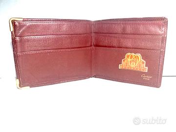 Portafoglio Cartier made Francia pelle bordo’