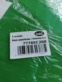 Buffetti 5 scatole documenti con bottoni in metall